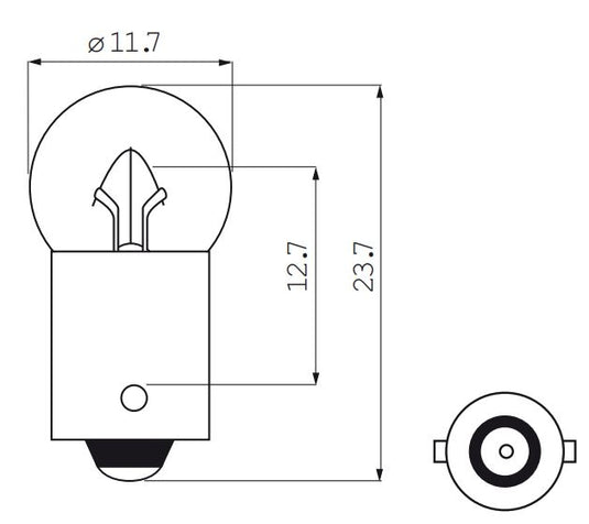 Bosma lamp 6v 0.05 baj. fiets achter
