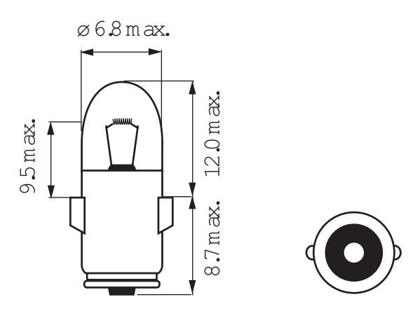Load image into Gallery viewer, Bosma lamp 6v 1.2w ba7s
