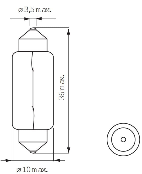 Load image into Gallery viewer, Bosma Lamp 6V-5W BUIS 11x38
