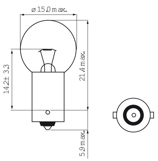 Load image into Gallery viewer, Bosma lamp 6v-7.5w ba9s
