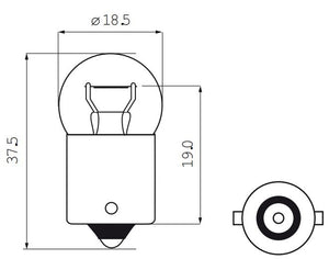 Bosma lamp 6v-15w ba15s