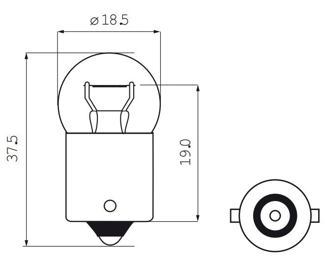 Load image into Gallery viewer, Bosma lamp 6v-15w ba15s
