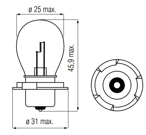 Load image into Gallery viewer, Bosma lamp 6v-15w p26s
