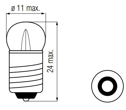 Bosma lamp 12v-3w e10