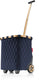 Reisenthel carrycruiser boodschappentrolley - 40l - rhombus midnight gold frame blauw