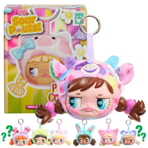 Just play happy haul sour pouts vinyl plush blind box | 8 stuks