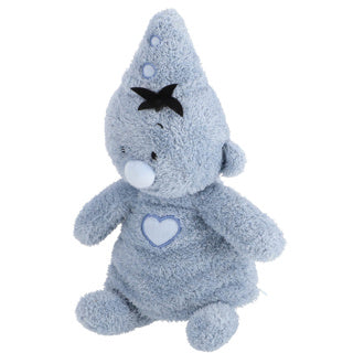 Bumba knuffel fluffy pluche - blauw, 35cm