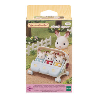 Epoch sylvanian families 5533 wandelwagen drieling