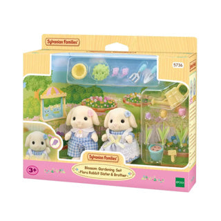 Load image into Gallery viewer, Epoch sylvanian families tuin en bloemen hangoorkonijn broer zus
