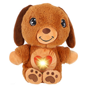 Knuffel pluche dier met projector 3 assorti