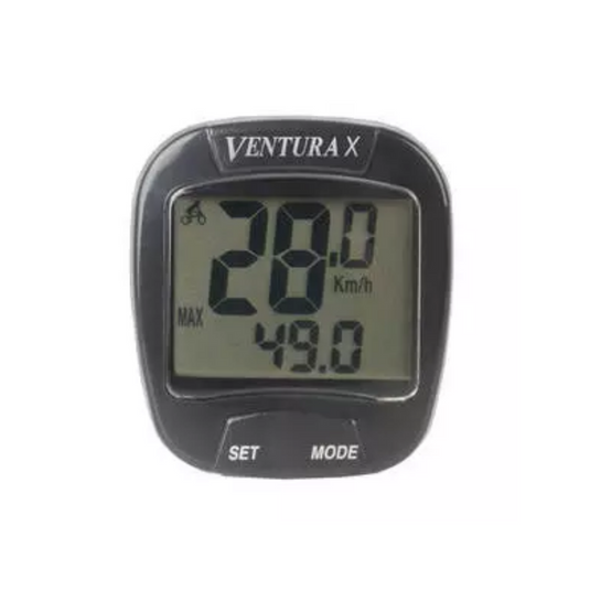 Fietscomputer Ventura X 10 functies - zwart