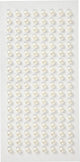 Happy moments halve parels - zelfklevende kralen - parelmoer decoratie - diy halve parels - kleine decoratieve parels - diameter 5 mm - 144 stuks