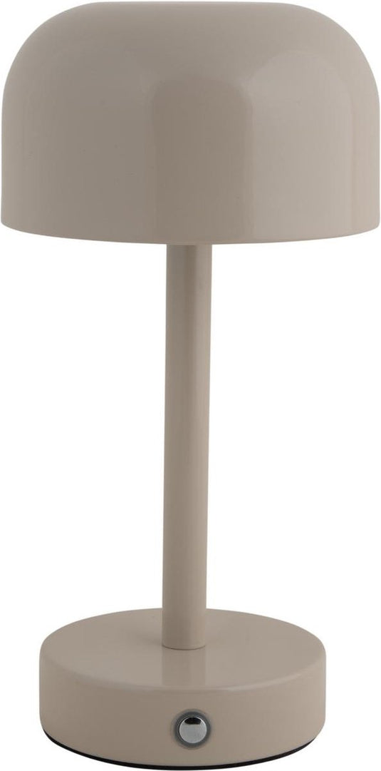 Leitmotiv tafellamp james led - grijs - 12.5x12.5x24.5cm - scandinavisch