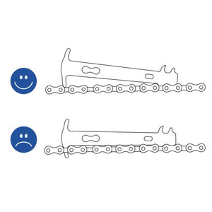 Kettingslijtage meetapparaat