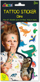 Avenir tattoo stickers - dinosaurus - 52 stuks - blijft 3 tot 5 dagen - 3 jaar