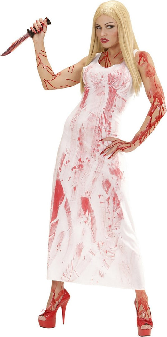 Vegaoo bebloede moordenares halloween kostuum voor vrouwen - verkleedkleding - large