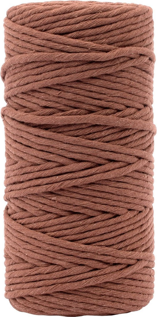 Vaessen creative macrame touw - bruin - 3mmx100m