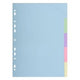 Tabbladen europa 1605e a4 210x297mm 300gsm assorti pastel pak 5 stuks
