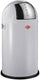 Wesco pushboy prullenbak | 50 liter | metaal - grijs | vuilnisbak - made in germany