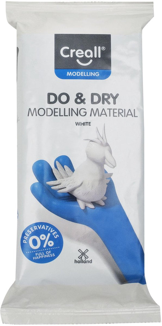 Creall do dry boetseerklei conserveringsvrij wit, 500gr.