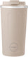 Aya ida aya ida - cup2go - thermosbeker - koffiebeker - coffee to go - reisbeker - meenemen - 500ml - cream beige