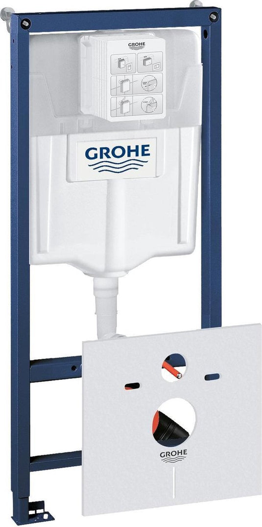 Grohe rapid sl inbouwreservoir - voor wandcloset - met wandbevestiging en geluiddempingset