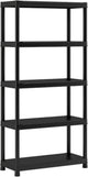 Keter kunststof stellingkast - opbergrek - 90x40x182cm - zwart