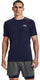 Under armour ua hg armour fitted ss-blu heren sportshirt - midnight navy - wit