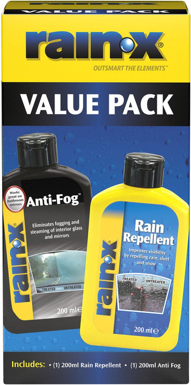 Rain-x anti-regen anti-condens voordeelverpakking - 2x200ml - regenafstotende coating = hydrofobe technologie