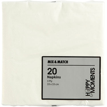 Http: www.cchobby.nl servetten-afm-33x33-cm-wit-20-stuk-1-doos