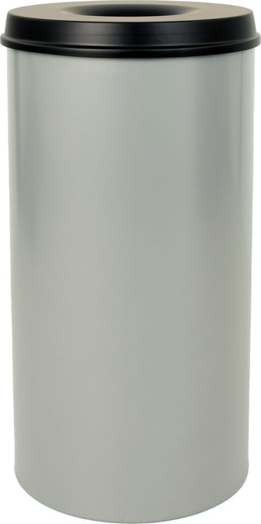 V-part vlamdovende prullenbak vepa bins vb105000 50l aluminium zwart