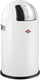 Wesco pushboy junior prullenbak | 22 liter | metaal - wit | vuilnisbak - made in germany