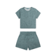 Leopard | groen jongens set strand – muslin