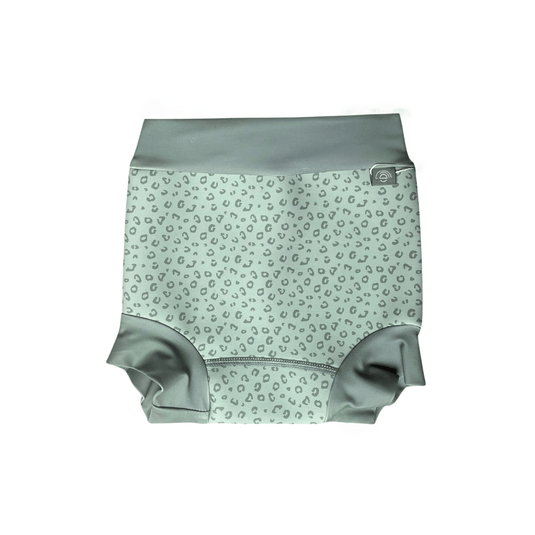 Leopard | groen neopreen zwemluier