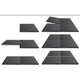 Pvc vloertegel 50x50x1 per stuk - zwart