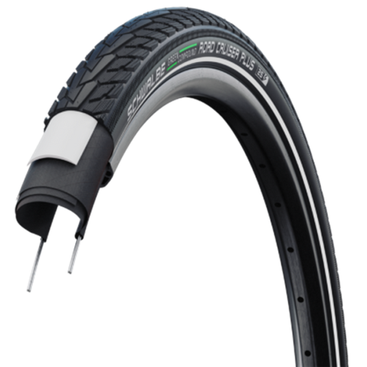 Schwalbe motion road cruiser plus 28x1.40 (37-622) wired active line green black+reflex