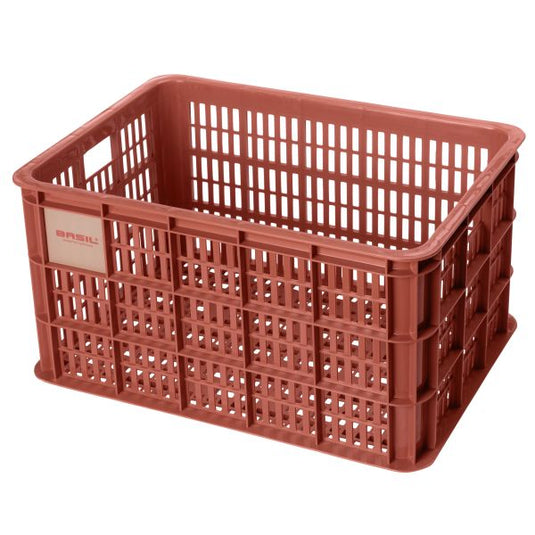Basil fietskrat L - groot - 40 liter - rood