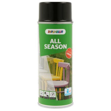 Dupli-color spuitlak ral-9005 - 400 ml all season gitzwart, glans