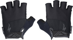 Specialized body geometry dual gel half-finger gloves