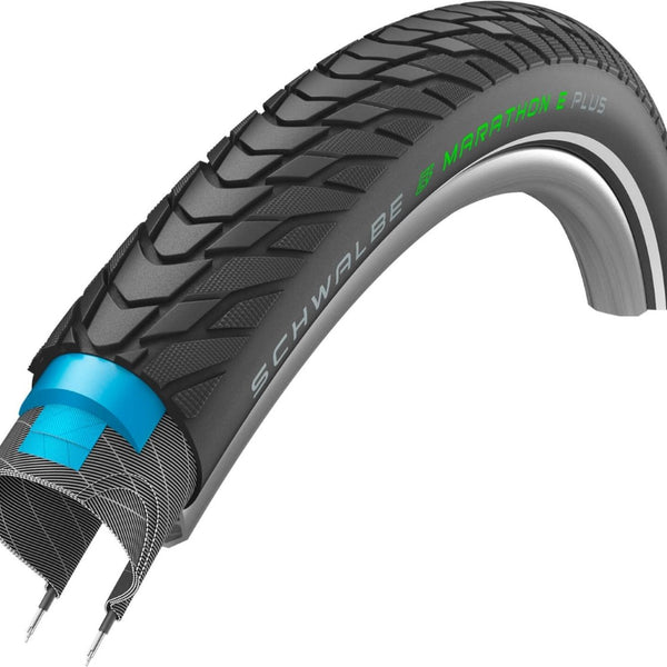 Buitenband Schwalbe 28-2.00 (50-622) Marathon E-Plus Perform. zwart refelectie