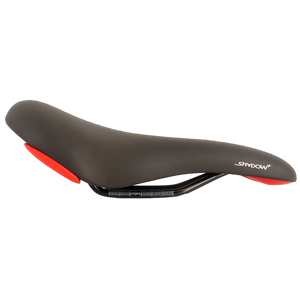 Selleroyal fietszadel selle royal shadow+ - athletic men - zwart (met rode details) - werkplaatsverpakking