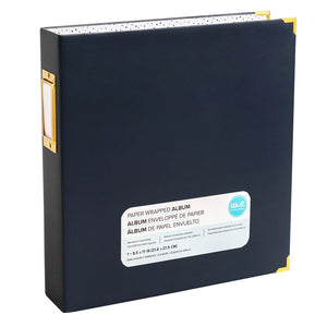 We r makers • paper wrapped album navy 21,6x27,9cm