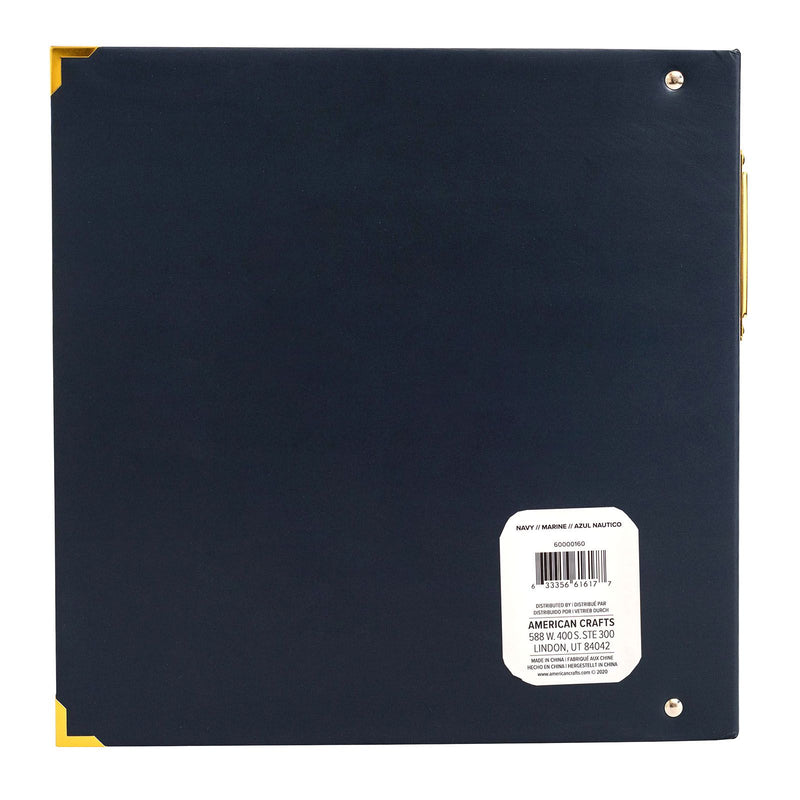 Load image into Gallery viewer, We r makers • paper wrapped album navy 21,6x27,9cm
