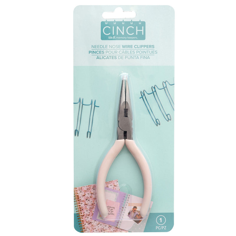 Load image into Gallery viewer, We r makers • cinch needle nose wire clippers pink
