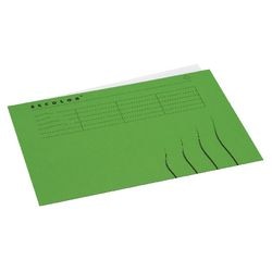 Binnenmappen djois a6000-445 karton 225g m2 a4 groen gelijkzijdig bedrukt