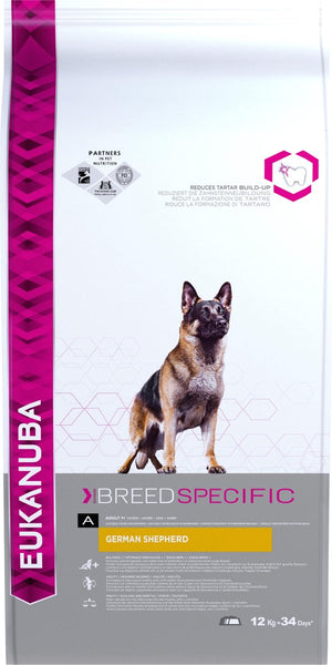 Eukanuba duitse herder - breed specific - kip - hondenvoer - 12 kg