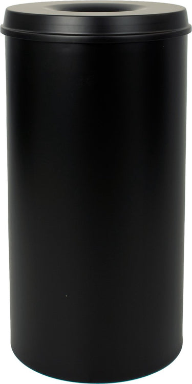 V-part - vlamdovende papierbak 50 ltr - steel - zwart