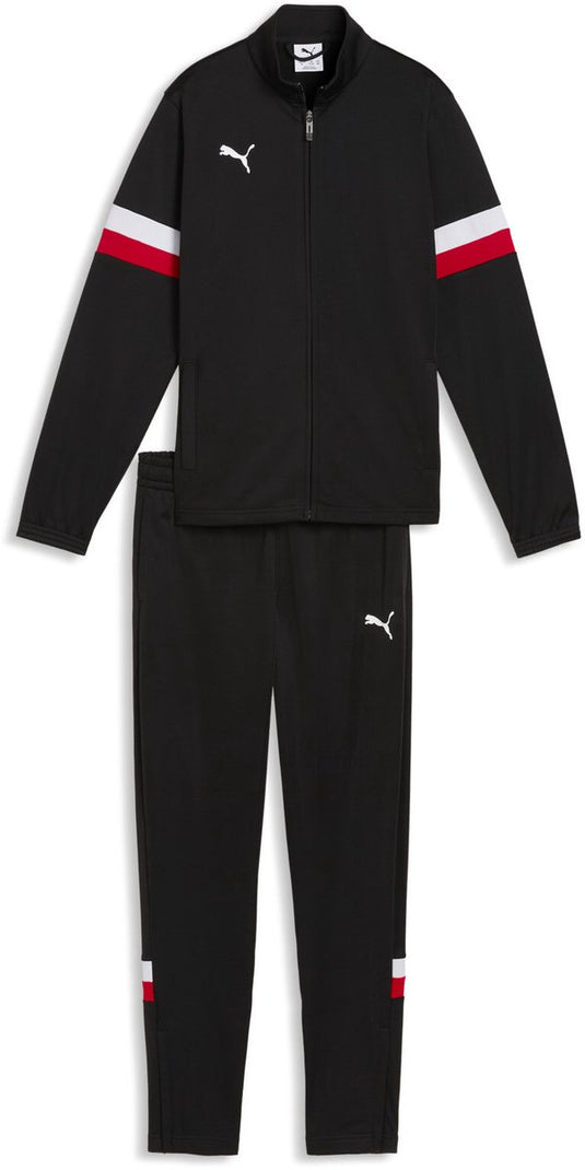 Puma individualrise tracksuit jr unisex trainingspak - black- white- red