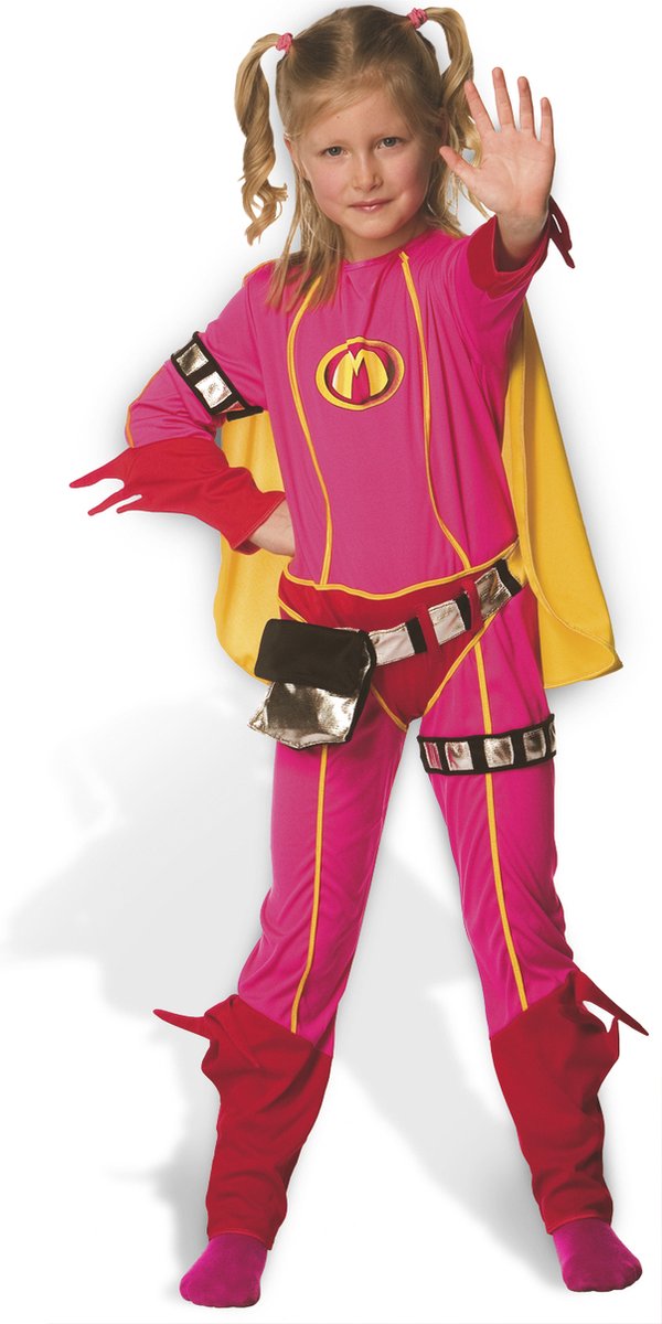 Afbeelding laden in galerijviewer, Mega mindy verkleedkleding - verkleedpak 6 t m 8 jaar - maat 128
