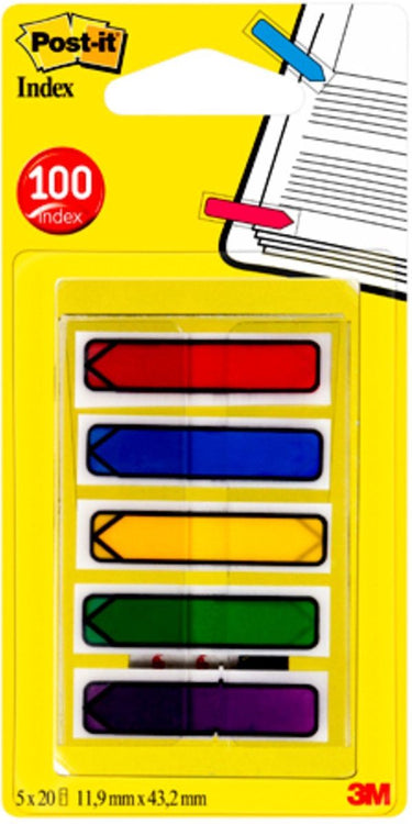 Index tape flags arrow 3m rood blauw geel groen herpositioneerbaar beschrijfbaar
